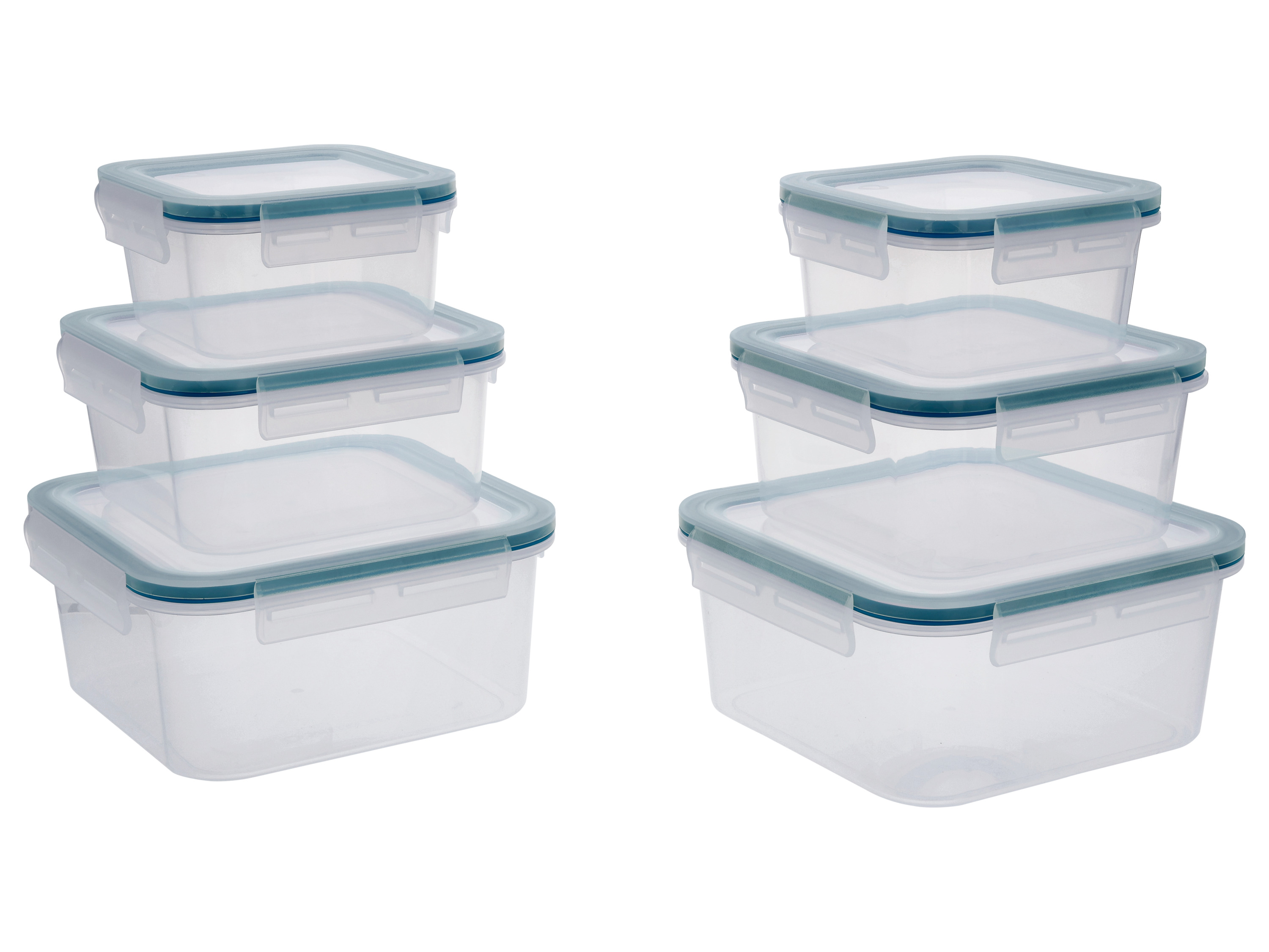 SILVERCREST® Frischhaltedosen-Set, 6 Stück (Quadratisch)
