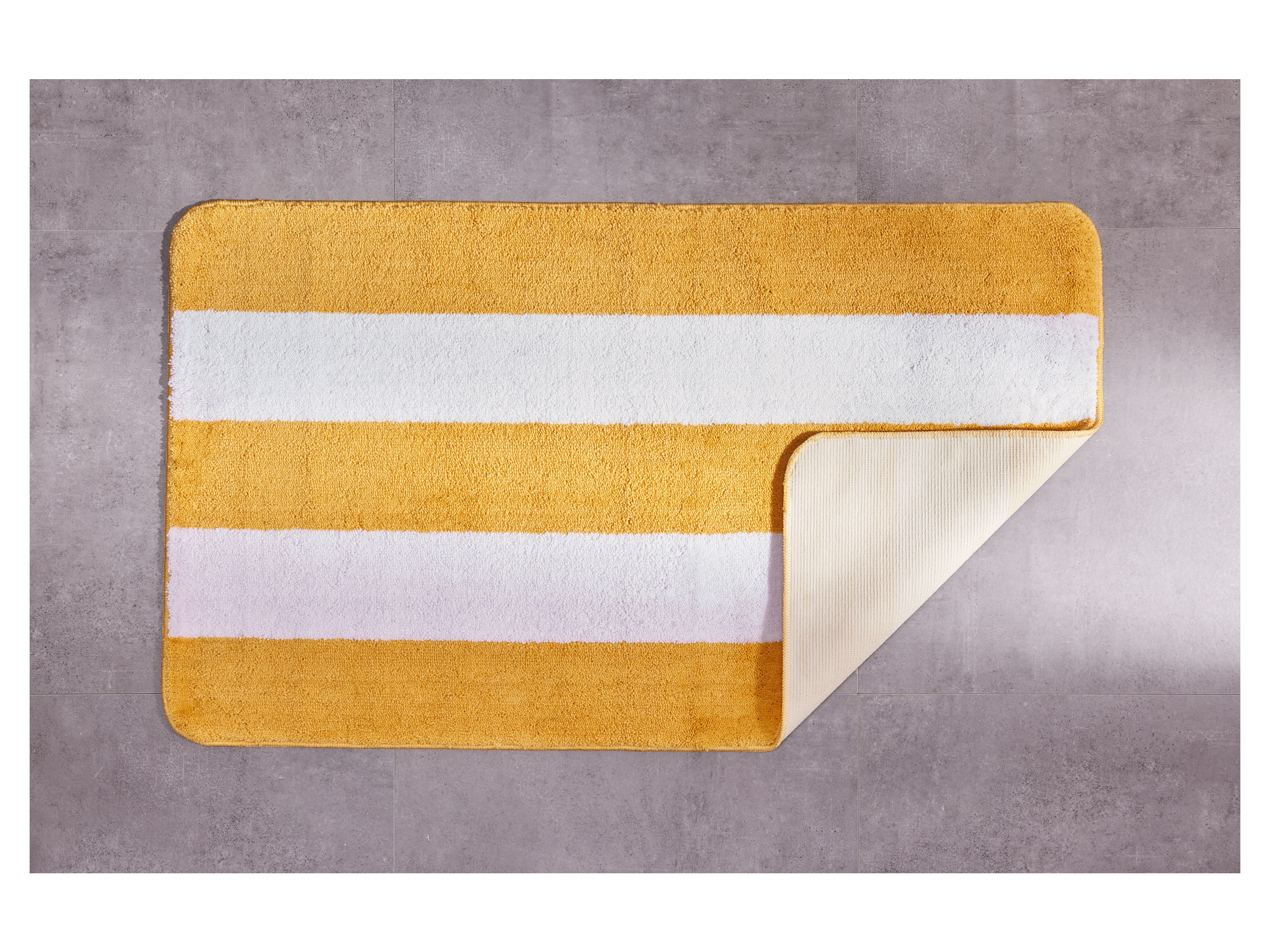 Thumbnail - LIVARNO home Badematte 70x120cm (Gelb/Weiß)