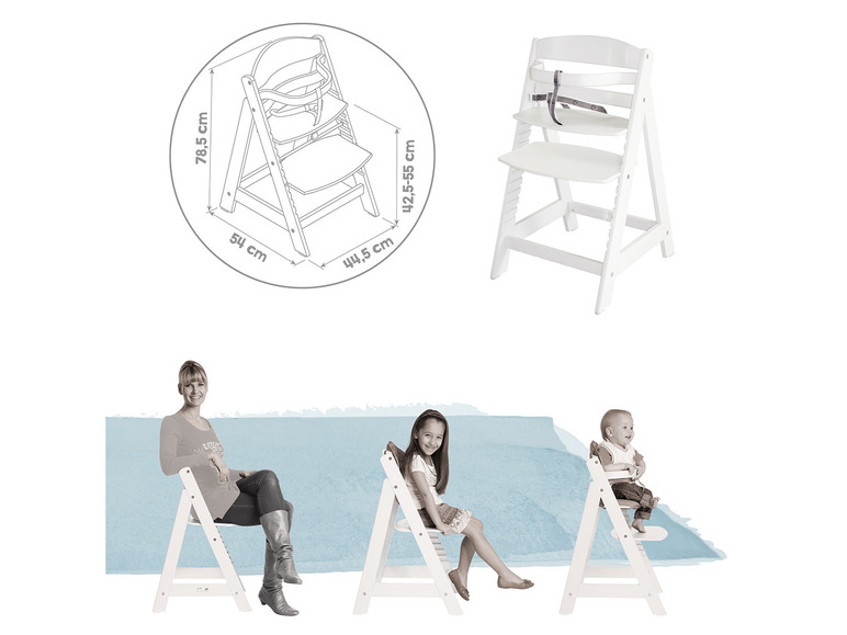 Gehe zu Vollbildansicht: roba Hochstuhl »Sit Up«, Treppenhochstuhl aus Holz - Bild 13