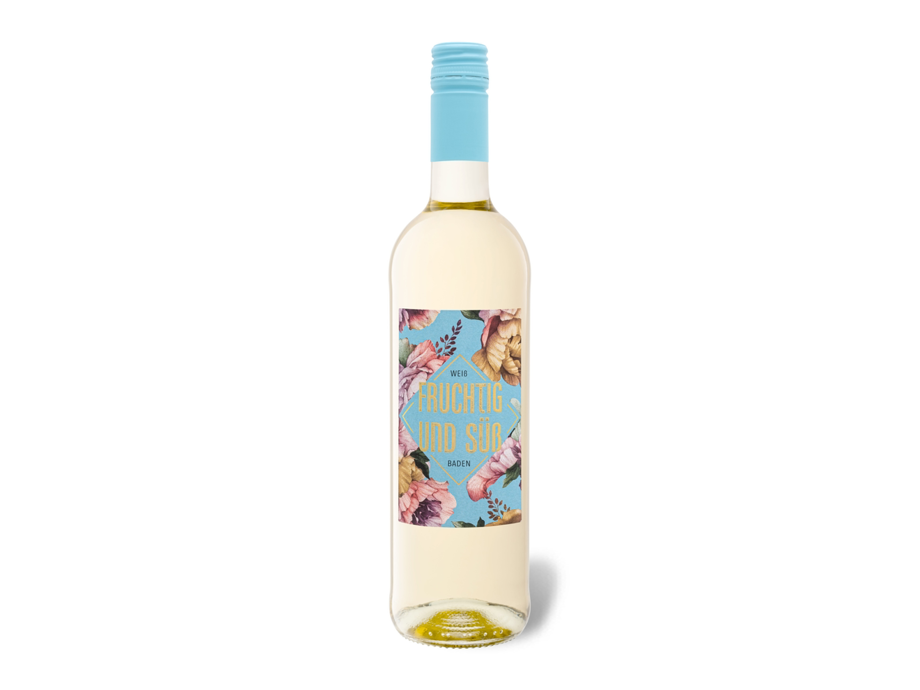 Lidl Wein-Angebot - Fruchtig und Süß Baden QbA süß, Weißwein - Mindestbestellmenge 6