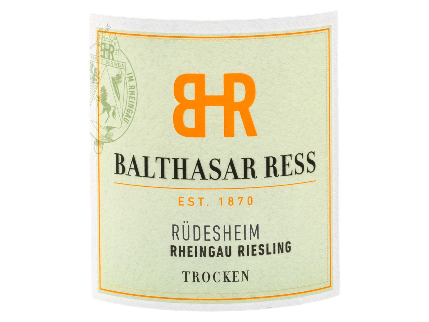 Weingut Balthasar Ress BIO Rüdesheim Rheingau Riesling VDP.Ortswein trocken  Weißwein 2021