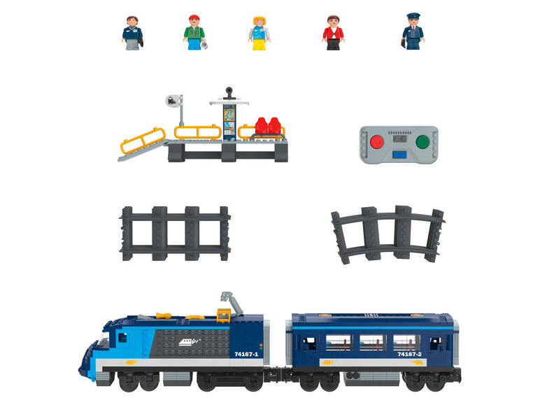 Gehe zu Vollbildansicht: Playtive Clippys Passagierzug-/ Güterzug-Set, 2,4 GHz - Bild 9