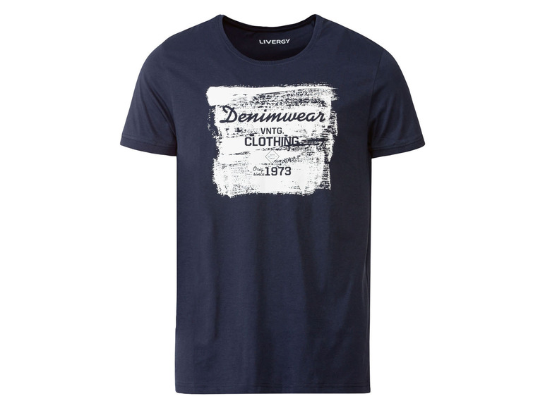 Gehe zu Vollbildansicht: LIVERGY® Herren T-Shirt mit Rundhalsausschnitt und Print - Bild 9