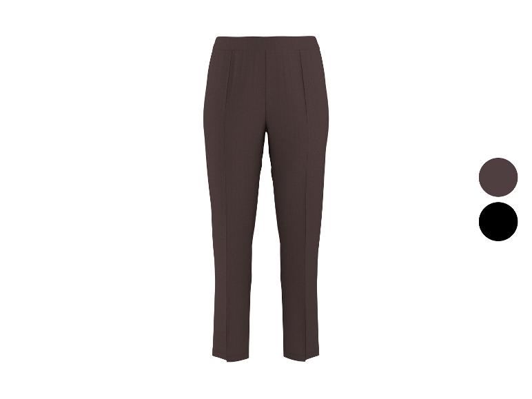 Damenhose in Braun und Schwarz mit elastischem Bund