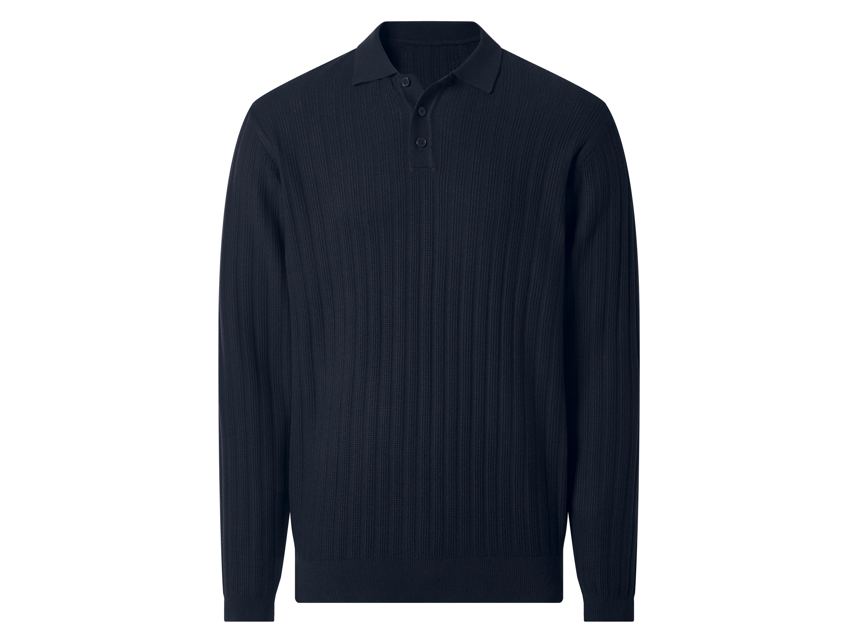 ESMARA MEN Herren Polopullover Struktur (Navy, XXL(60/62)) - Farbe: blau