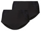 Zwei schwarze Slips mit Spitze.