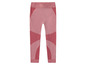 Rosa Sport Leggings mit Mesh-Einsätzen.