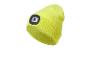 Gelbe Mütze mit integriertem LED-Licht