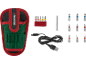Schrauberbit-Set mit Gürteltasche und USB-Ladekabel
