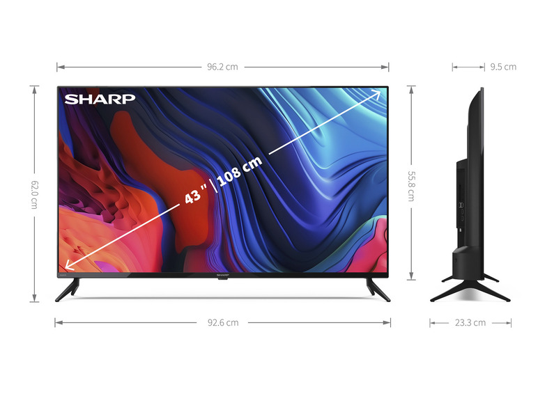 Gehe zu Vollbildansicht: Sharp 4K UHD Android TV »43FL1EA«, 43 Zoll, mit Google Assistant - Bild 7