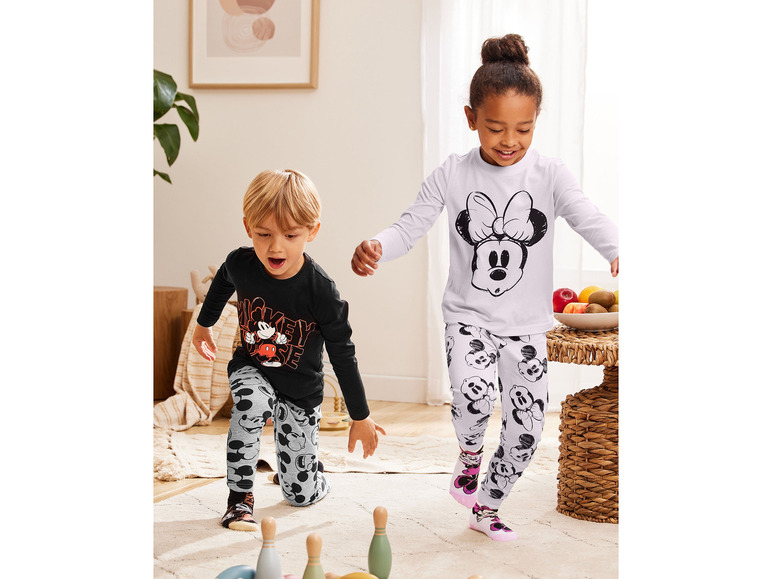 Gehe zu Vollbildansicht: Kleinkinder Kinder Pyjama, langarm, mit Textildruck - Bild 7