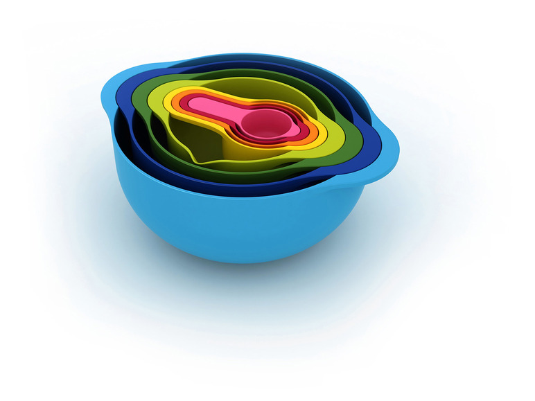 Gehe zu Vollbildansicht: Joseph Joseph Duo 8-teiliges Speisenzubereitungsset - Mehrfarbig - Bild 1