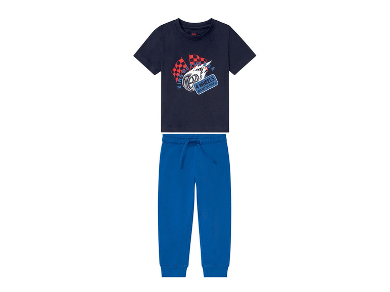 Gehe zu Vollbildansicht: lupilu® Kleinkinder Jungen Set, mit T-Shirt und Sweathose - Bild 8