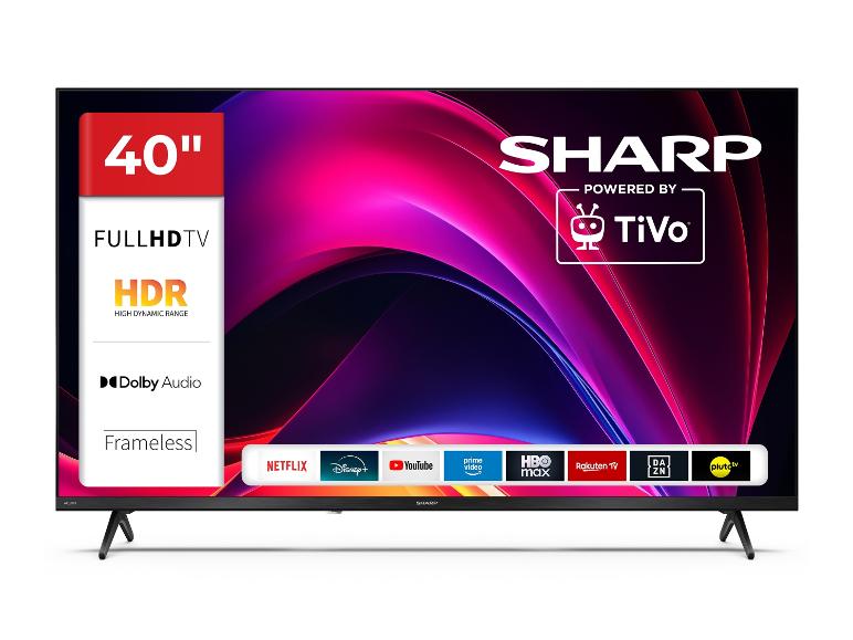 40-Zoll-Full-HD-Fernseher mit HDR, Dolby Audio und rahmenlosem Design