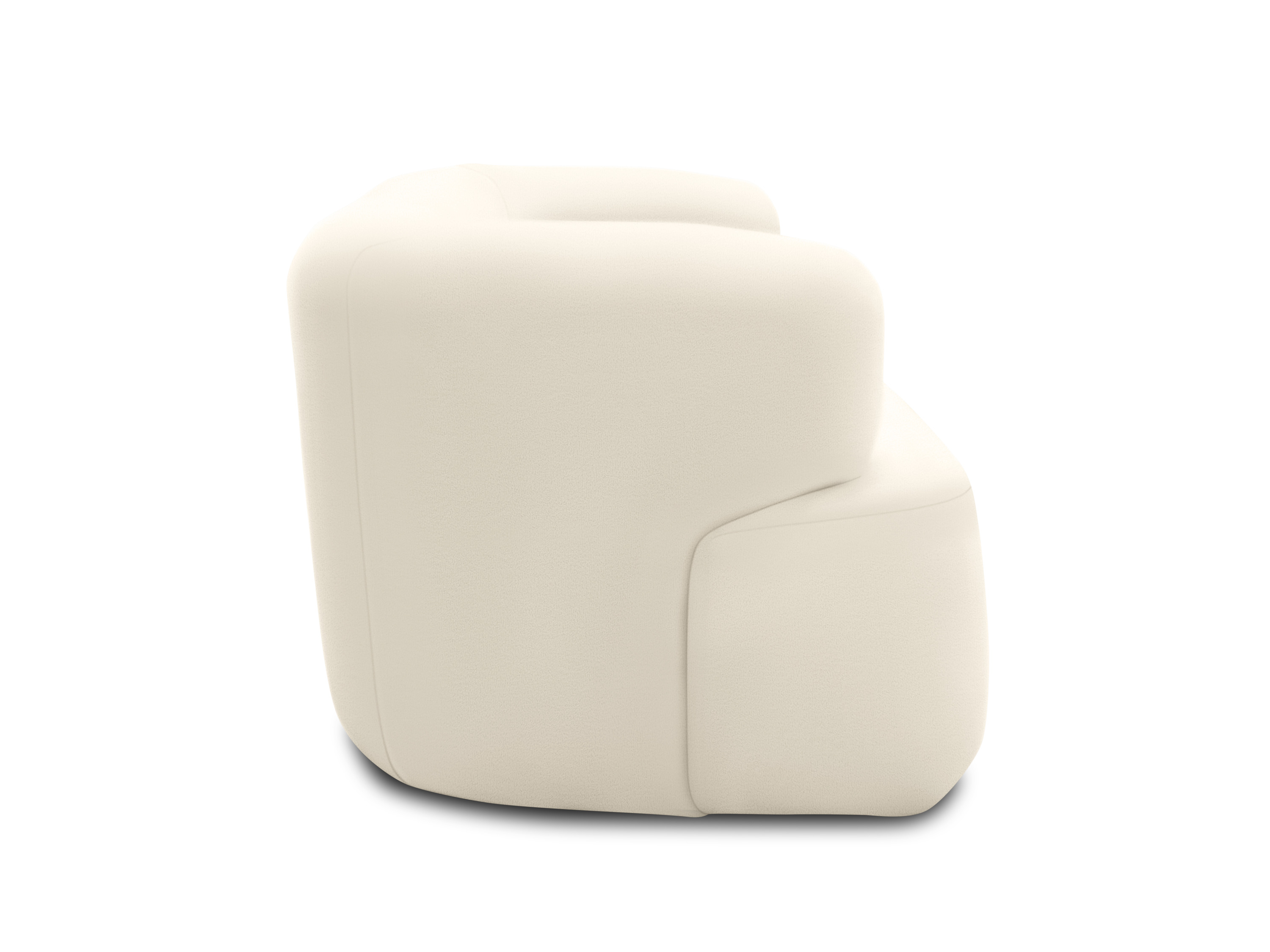 Thumbnail - Domo 2-Sitzer Sofa  / Sessel »Calais«, im modernen Design (Sessel,  90 x 86 cm, Creme)