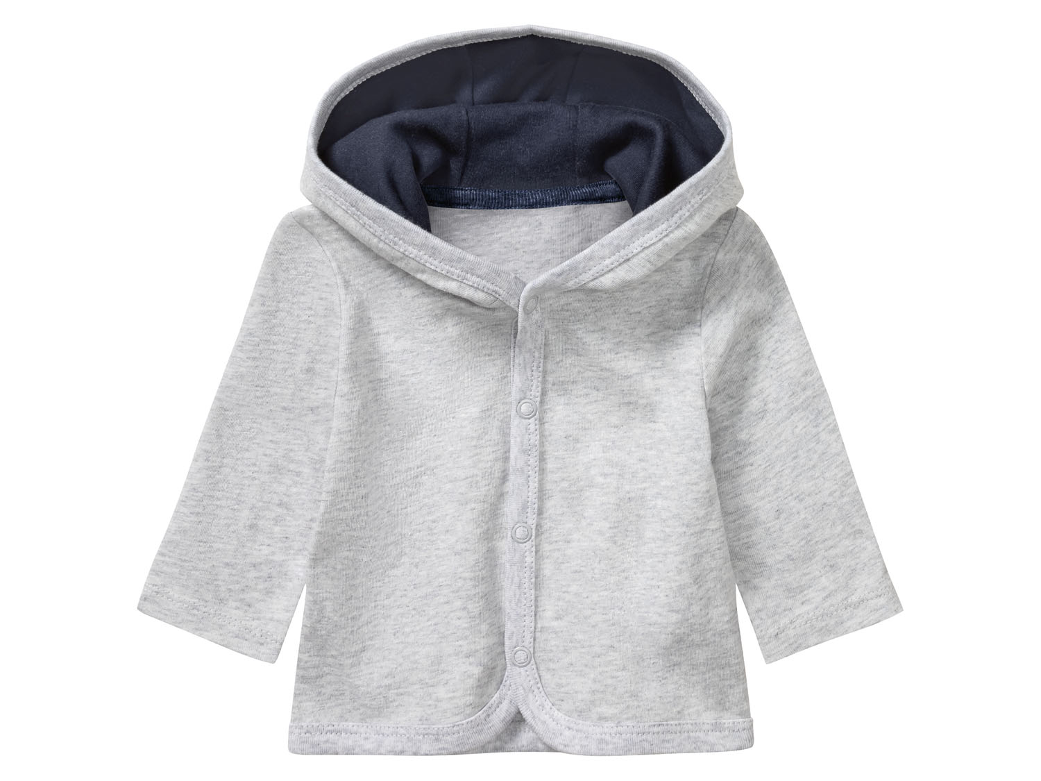 LUPILU® Baby Jäckchen 2er (grau/blau, 86/92) – Bild 2 von 4