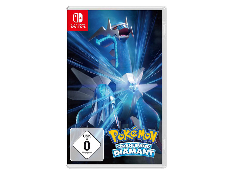 Gehe zu Vollbildansicht: Nintendo Switch Konsole Neon-Rot/Neon-Blau + Pokémon Strahlender Diamant - Bild 2