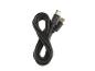 Schwarzes USB-C-Kabel in Achterform aufgerollt