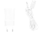 Weißes Wandladegerät mit USB-Kabel