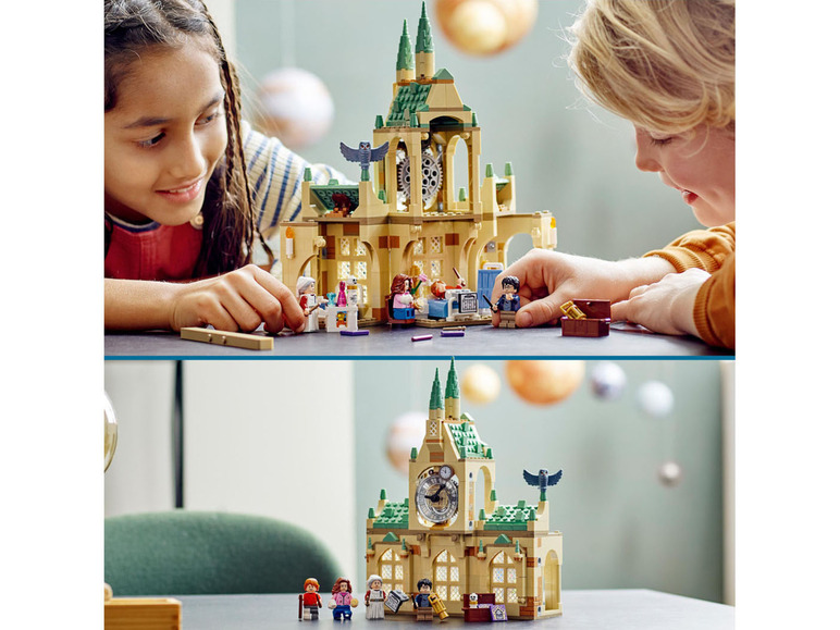 LEGO Harry Potter Uhrturm mit Minifiguren.