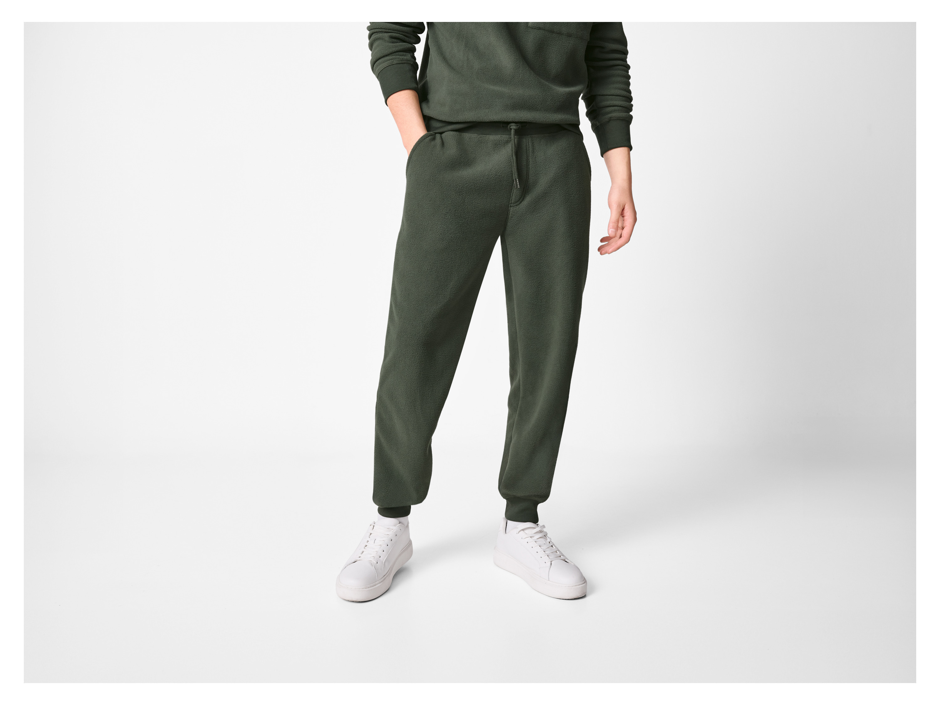 ESMARA MEN Herren Fleecehose (Khaki, S (44/46)) – Bild 2 von 3