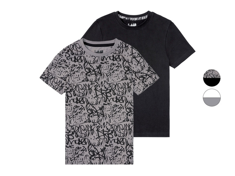 PEPPERTS® Jungen T-Shirts, 2 Stück, mit Rundhalsausschnitt