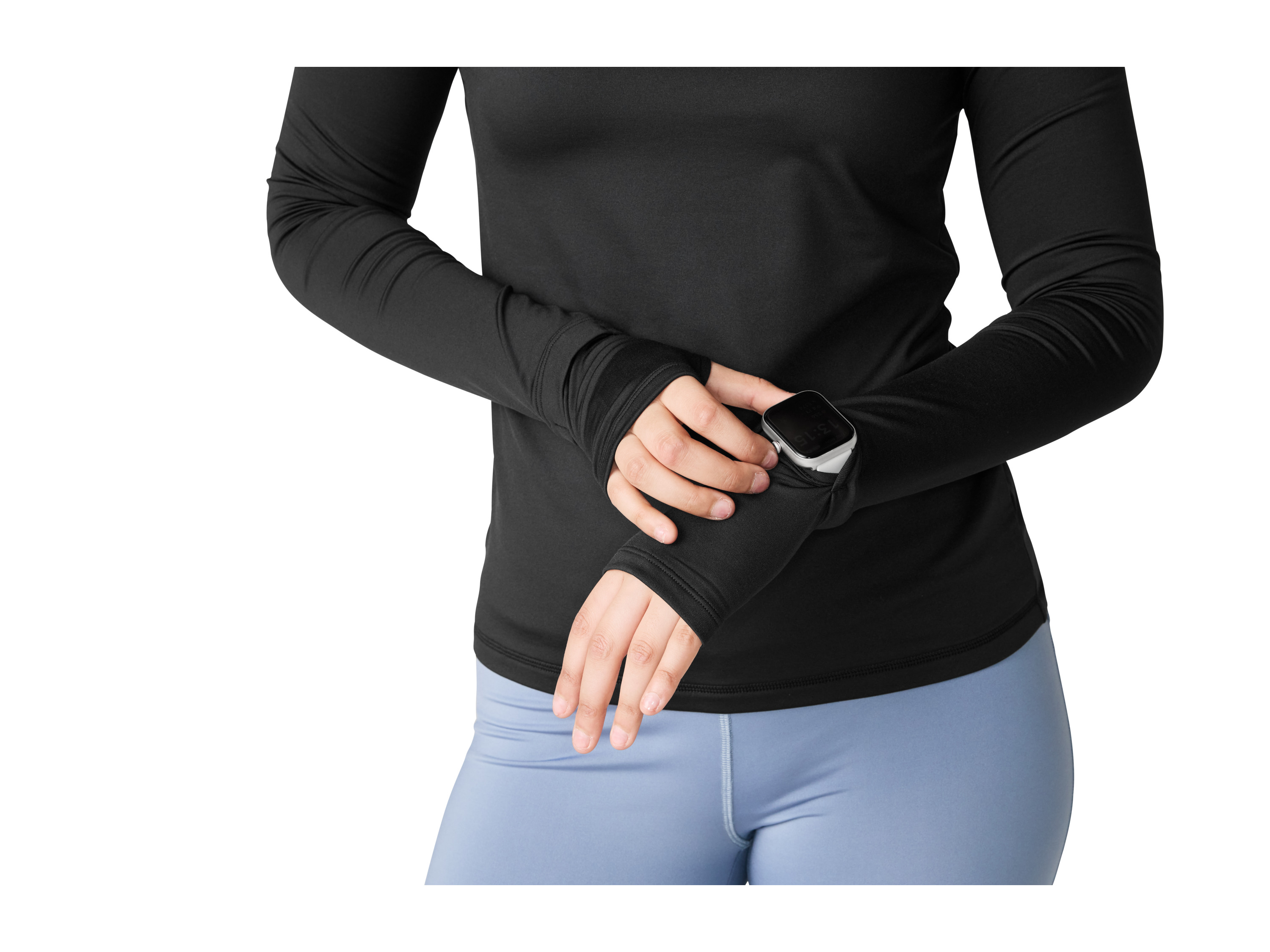 Thumbnail - CRIVIT Damen Thermo-Funktionsshirt (Schwarz, XS(32/34))