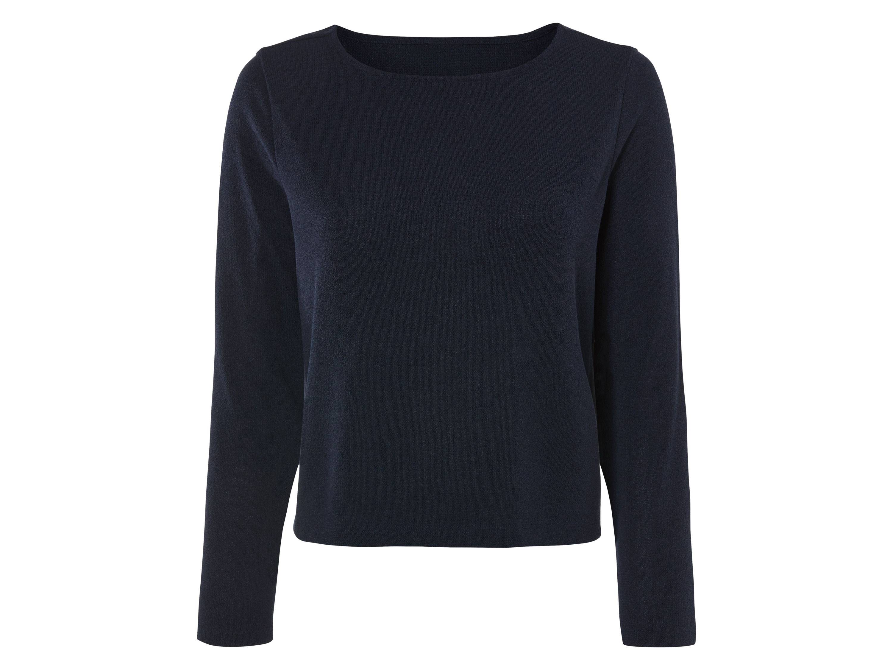 esmara® Damen Shirt langarm (Navy, XL (48/50))““ | navy Muster: beige: Streifen Detail: mit modischer Struktur Schnitt: leger geschnitten Ausschnitt: Rundhalsausschnitt Kragenform: – Material: Polyester recycelt, 2 % Elasthan Lycra® Pflegehinweis: waschen bei max. 40 °C nicht bleichen nicht im Wäschetrockner trocknen bügeln bis 150 °C Stufe 2. Dampfbügeleisen kann verwendet werden nicht trockenreinigen Größe: XS 32/34 – XL 48/50 Meine Lidl-Größe – so einfach gehts Deine Größe findest du in der Lidl-Größentabelle . Oeko-Tex® Standard 100 Geprüft auf Schadstoffe Zertifizierungsnummer: Hk020 189791 Testex Standard 100 by Oeko-Tex® ist die weltweit bekannteste, unabhängige Zertifizierung schadstoffgeprüfter Textil- und Lederprodukte aller Art – vom Garn und den Stoffen bis hin zum gebrauchsfertigen Artikel. Das Label bestätigt