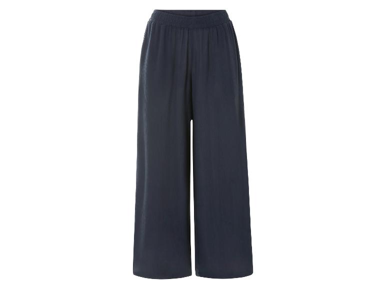 Elegante, weite dunkelblaue Hose.