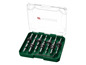 Ein Set mit 8 Bohrer der Marke Lykside in einer grünen Aufbewahrungsbox.