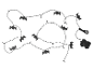 Halloween-Fledermaus-Lichterkette mit Batteriefach.