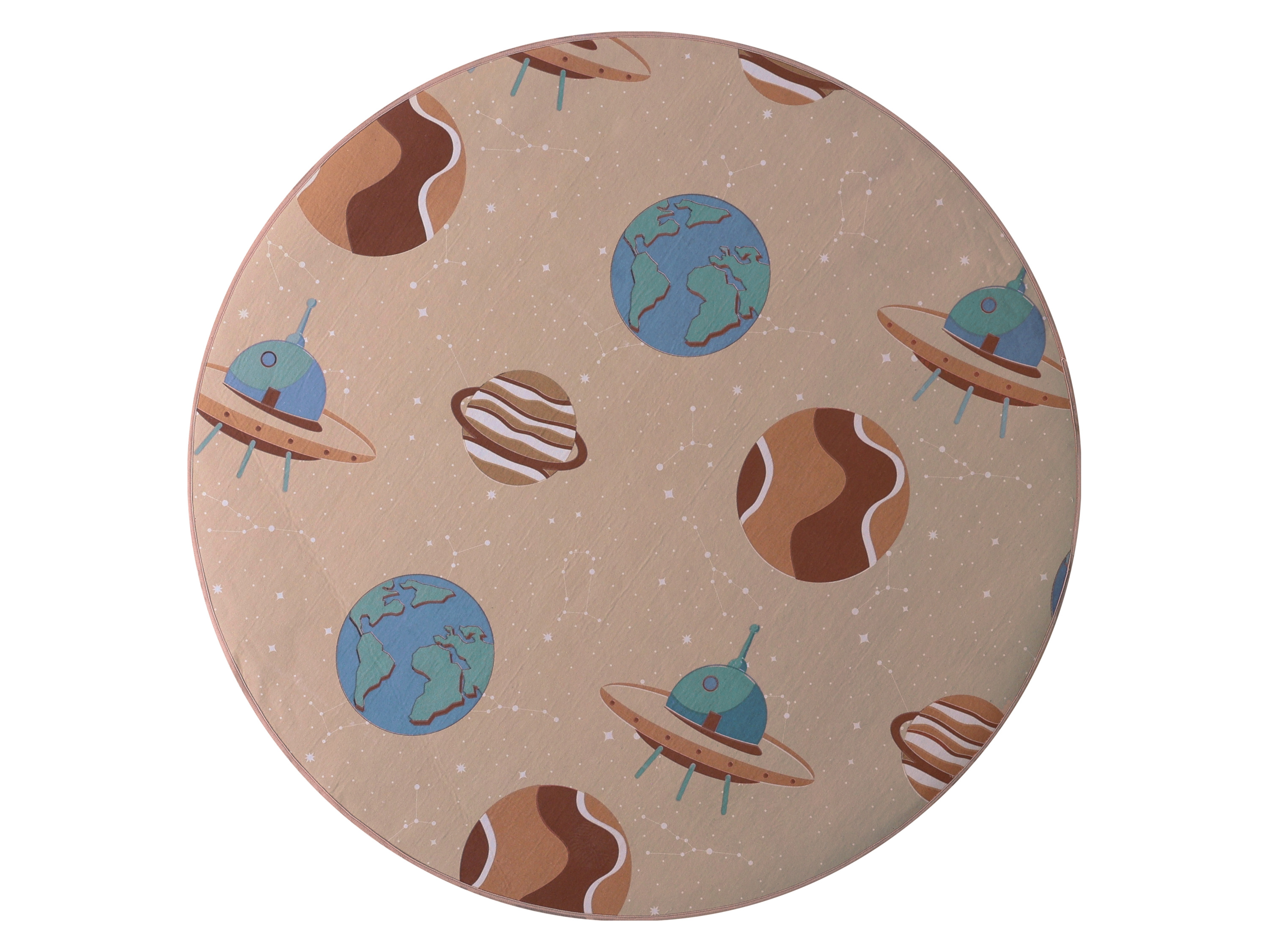 LIVARNO HOME Kinder-Teppich, geeignet für Fußbodenheizung (Beige)