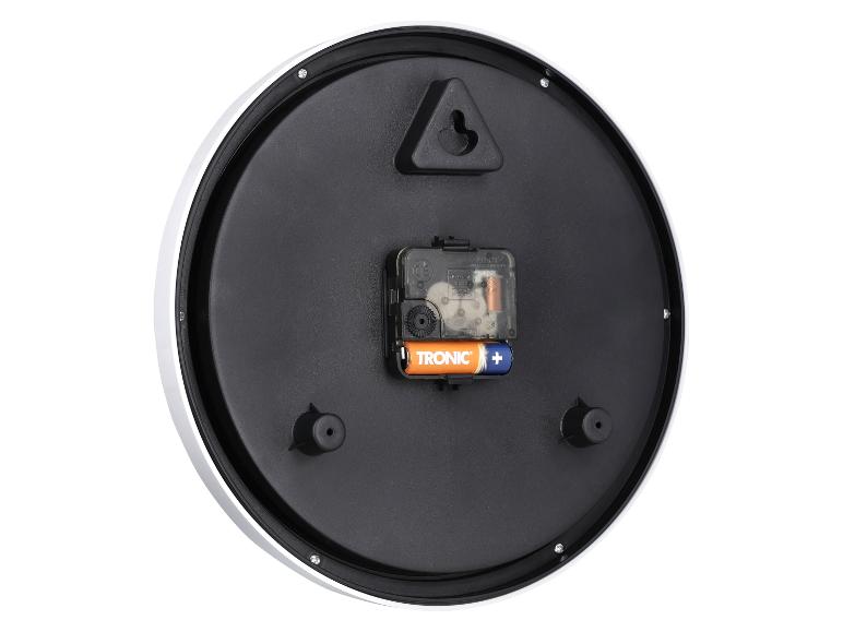 Runde Wanduhr, sichtbarer Mechanismus, TRONIC Batterie.