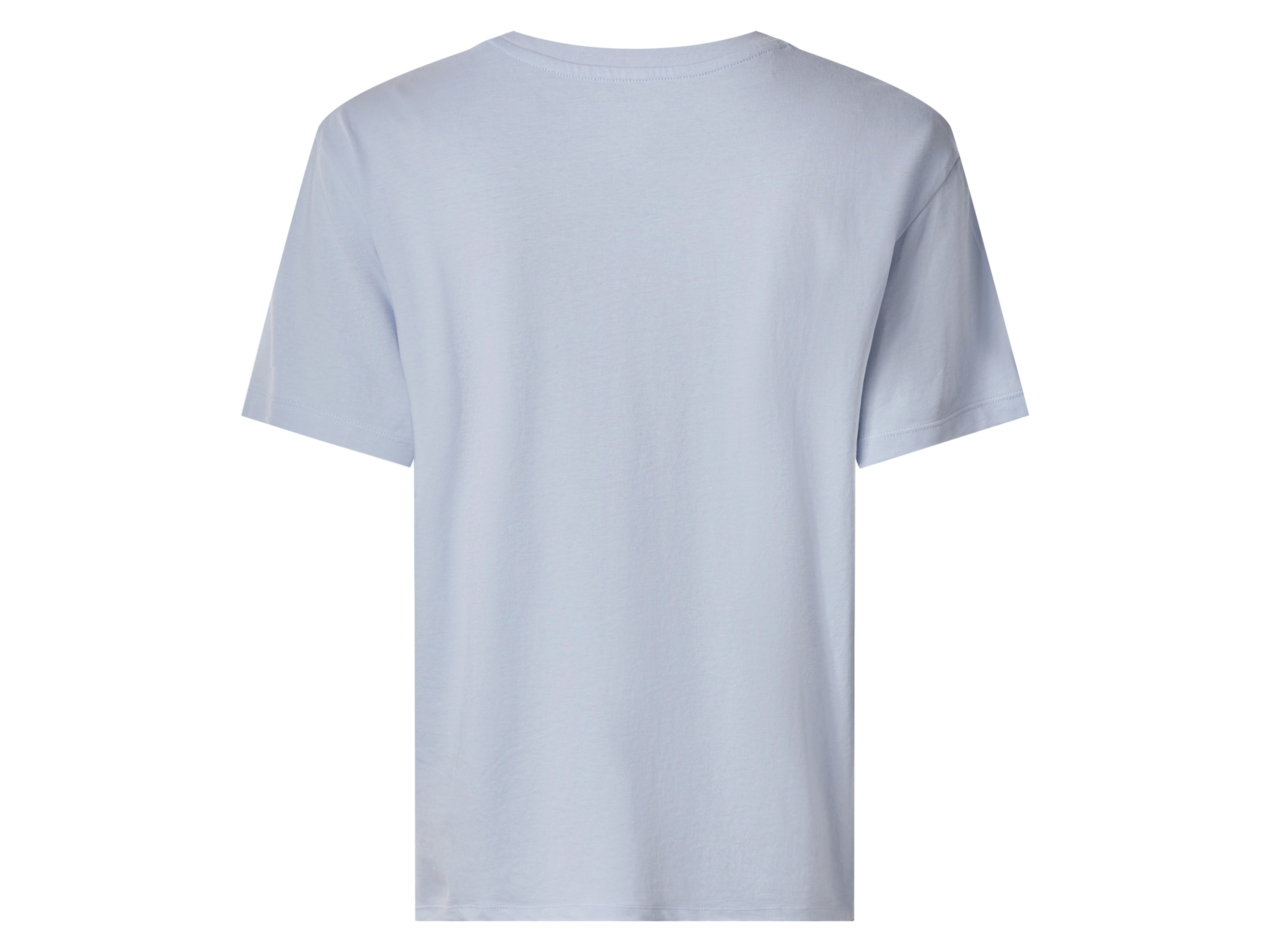 Thumbnail - esmara® Damen T-Shirt Single Jersey, 2 Stück (blau/beige, S(36/38))