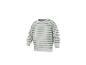 Gestreiftes Langarm-Sweatshirt in Weiß und Grün.
