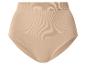 Nahtloser Damen-Slip mit hoher Taille in Beige.