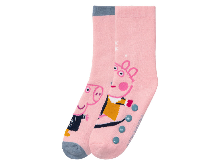 Gehe zu Vollbildansicht: Kinder / Kleinkinder Socken, 2 Paar, mit Silikonnoppen - Bild 16