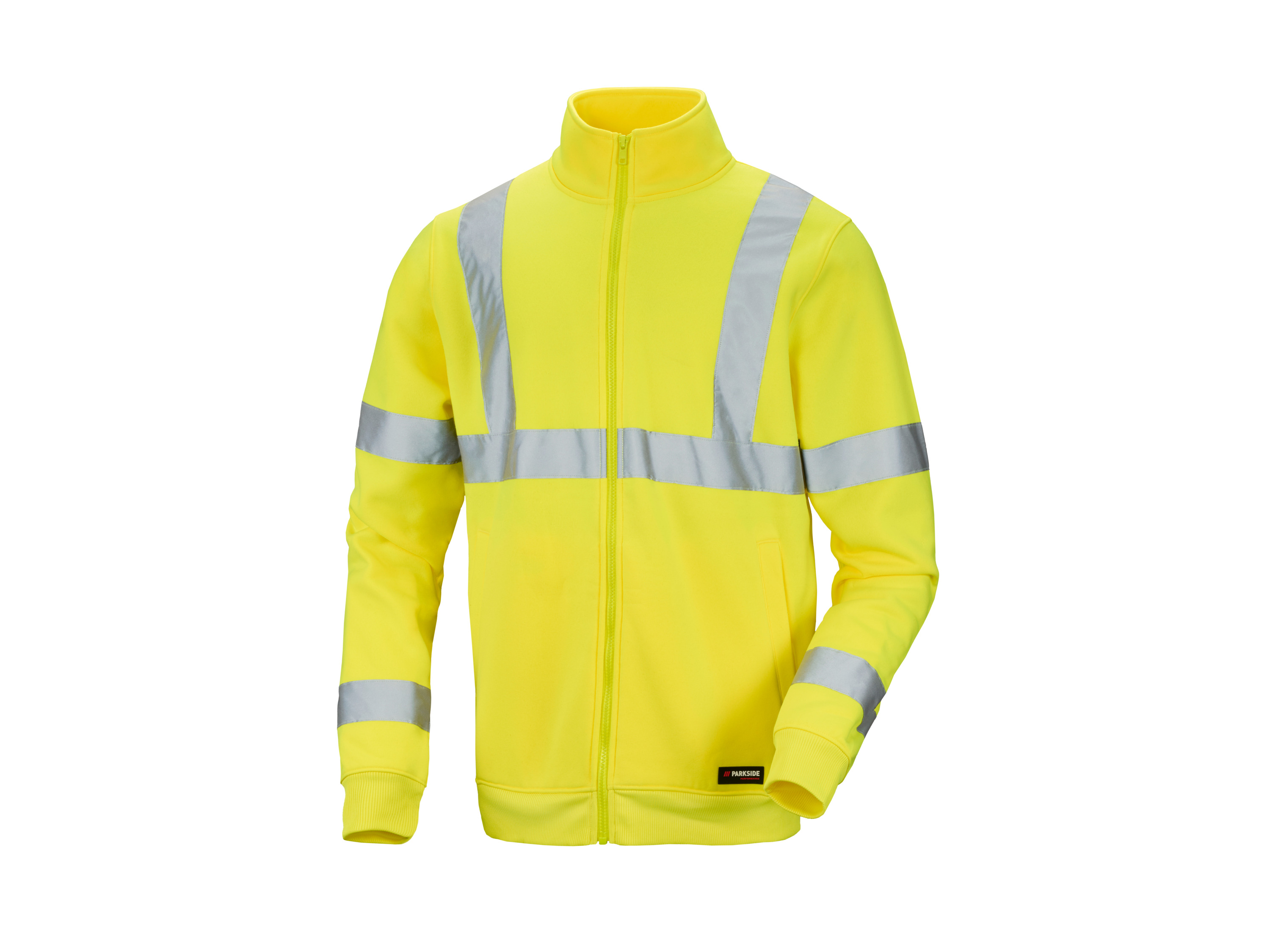 PARKSIDE PERFORMANCE® Herren Warnschutz Sweatjacke / Herren Sweatjacke (Gelb, XL (56/58))""