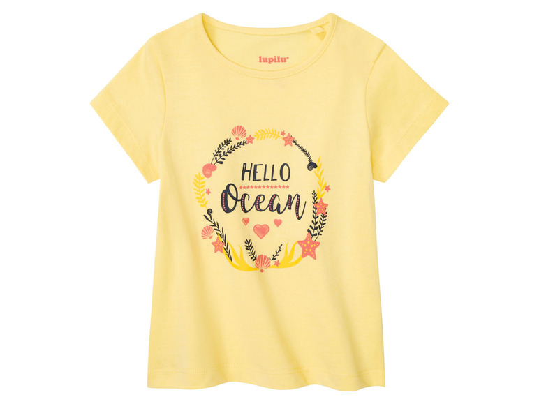 Gehe zu Vollbildansicht: lupilu Kleinkinder Mädchen T-Shirt, 3 Stück, aus reiner Baumwolle - Bild 12