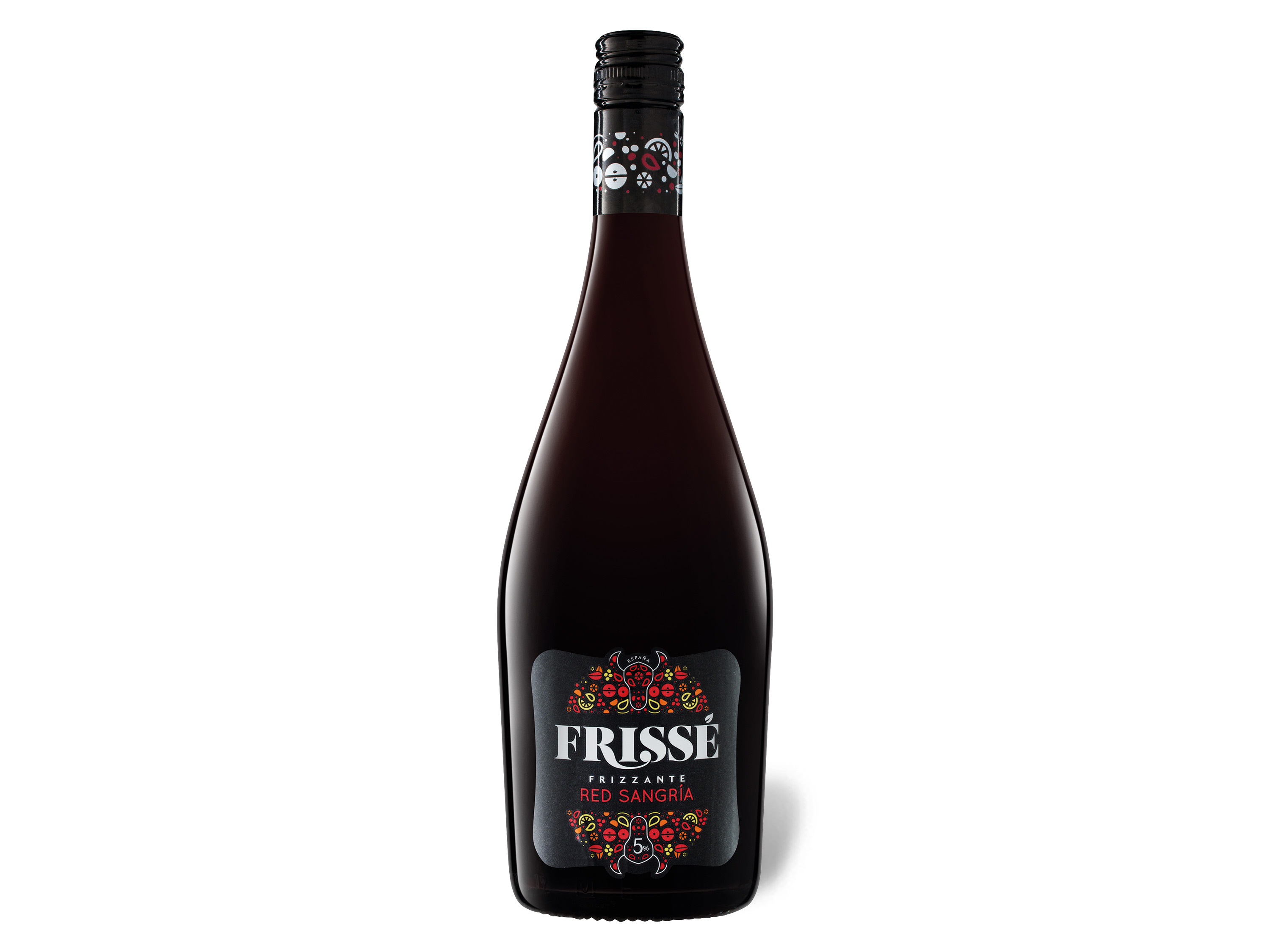 Frissé Frizzante Red Sangría, aromatisiertes weinhaltiges Getränk mit Kohlensäure versetzt Wein & Spirituosen Lidl DE