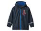 Dunkelblaue Kinderregenjacke mit Kapuze und Spiderman-Aufdruck