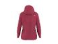 Rot-rosa Kapuzen-Fleecejacke mit Waffelstruktur, Rückansicht