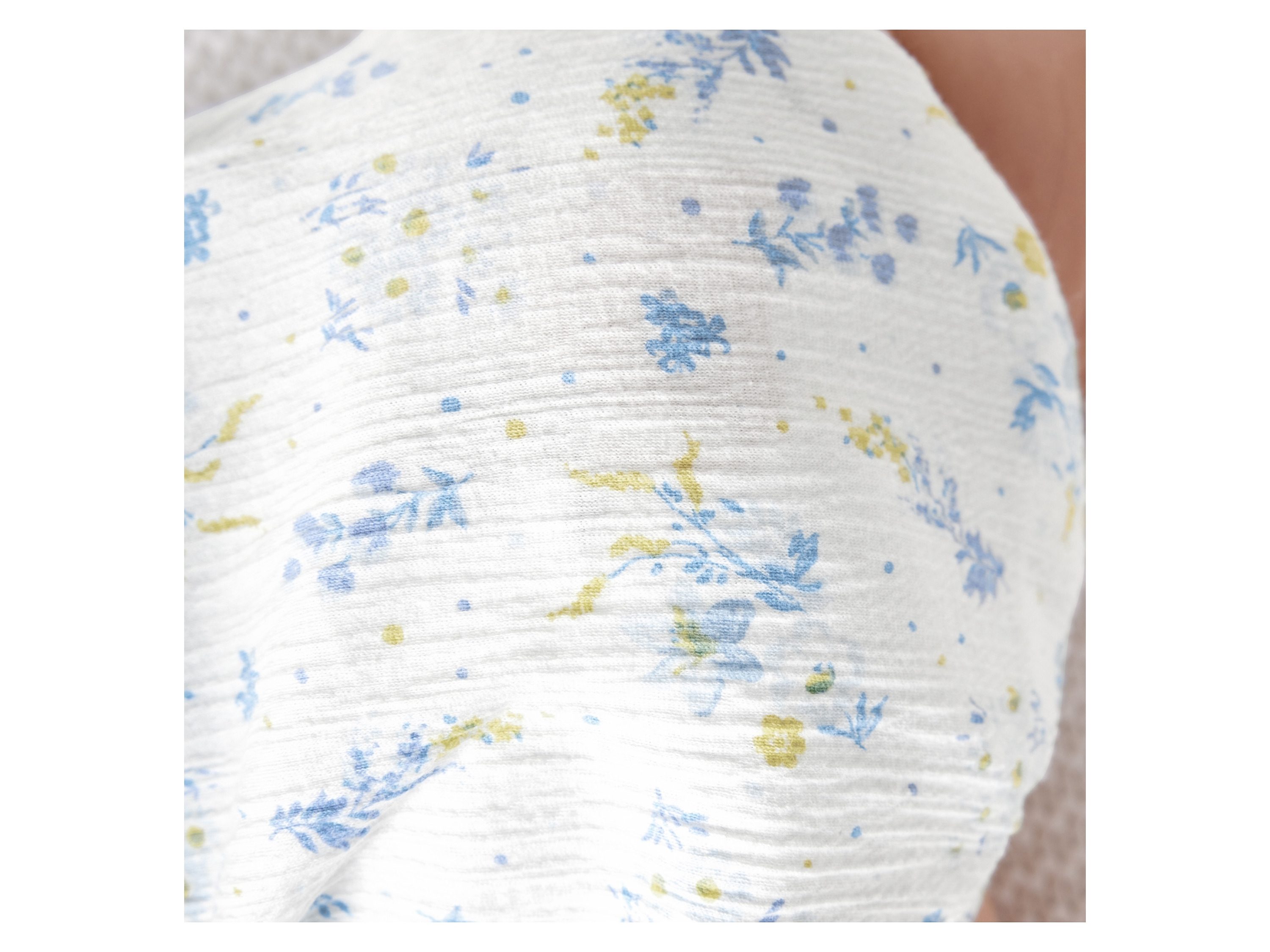 Thumbnail - lupilu® Baby Mädchen Body kurzarm (weiß Blume, 50/56)