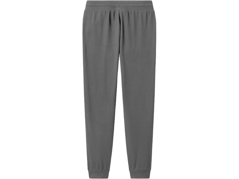 Schwarze Jogginghose mit elastischem Bund und Rippbündchen.