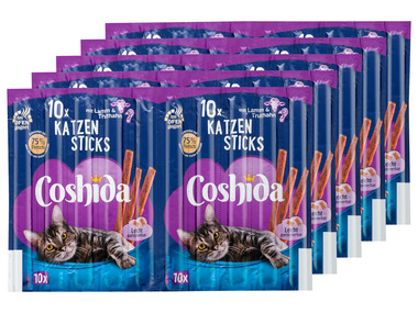COSHIDA Katzensticks mit Lamm & Truthahn, 10 x 50 g