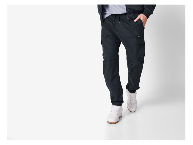 Herren Cargohose, mit Ripstop-Muster