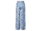 Weite Hose mit blauem Paisley-Muster