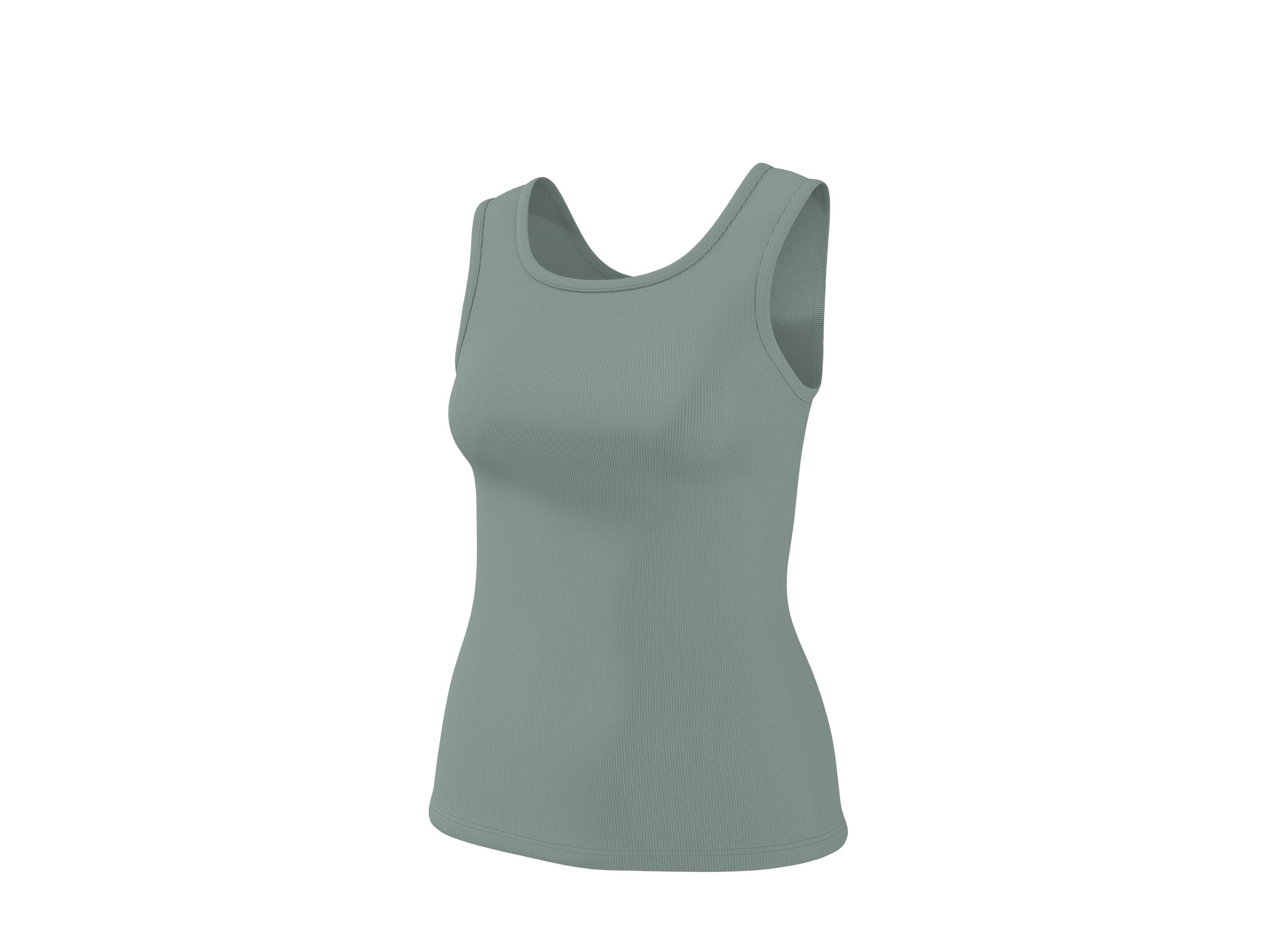 Thumbnail - esmara® Damen Top, 2 Stück (Grün/Grau, S(36/38))