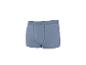 Hellblaue Herren-Boxershorts mit gerippter Textur und sichtbaren Nähten.