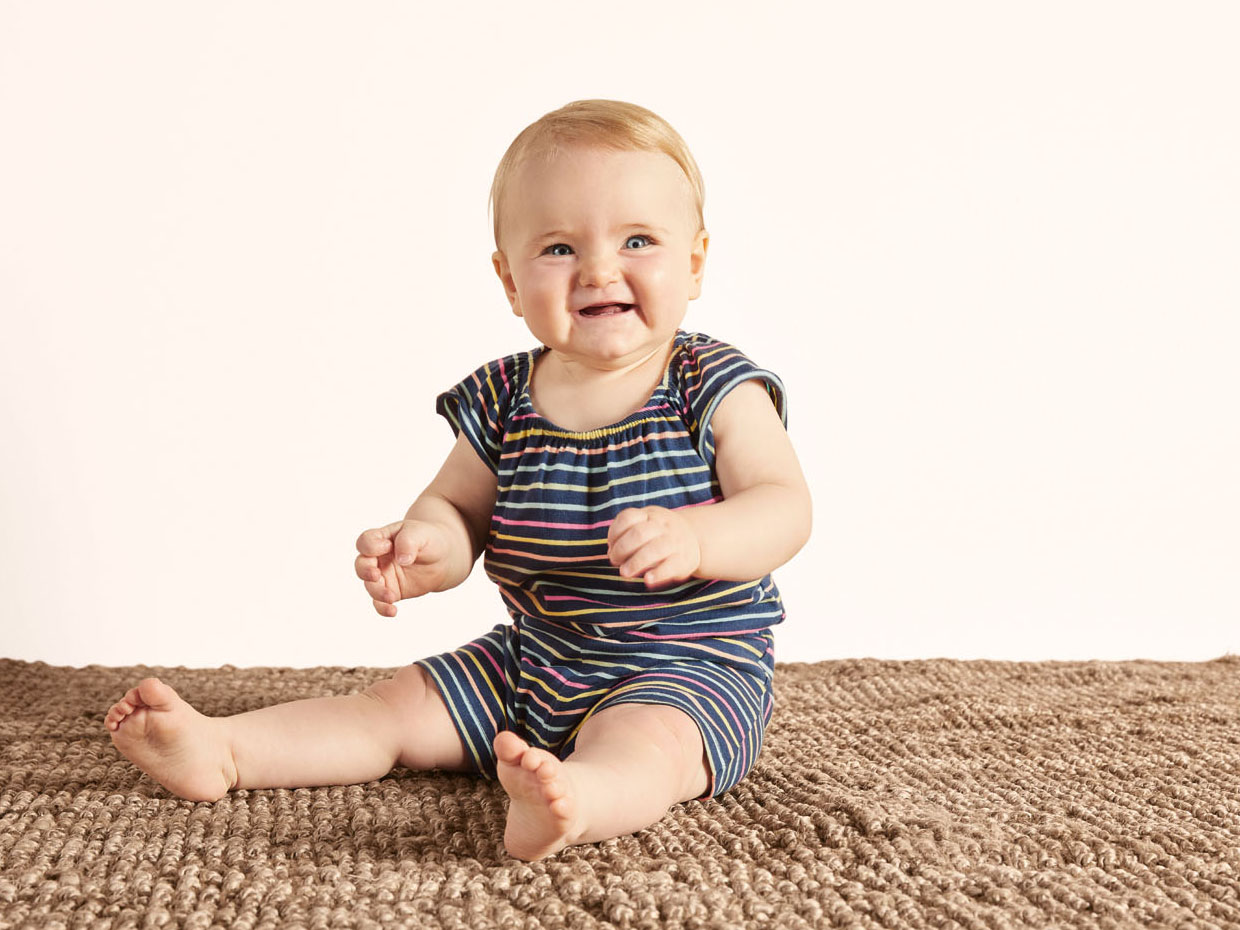 LUPILU® Baby Jumpsuit (Blau, 62/68) – Bild 2 von 3